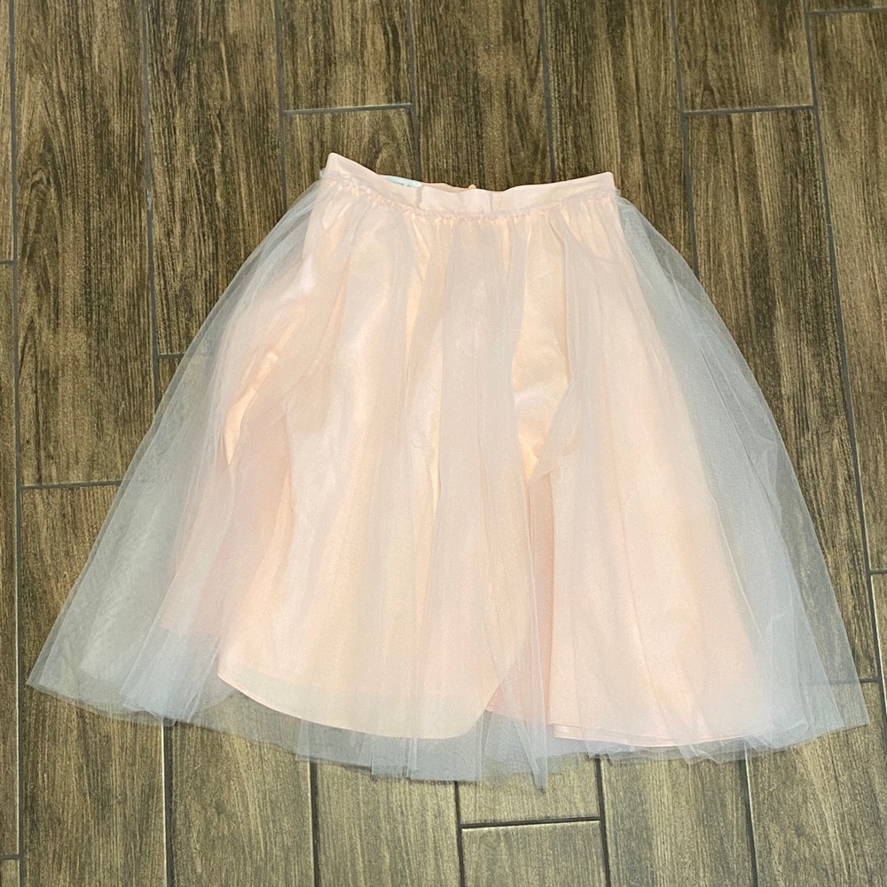 Elegant Blush Pink Tulle Skirt